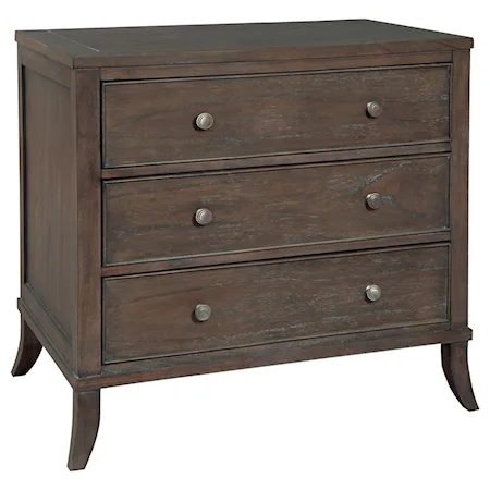 3 Drawer Nightstand in Sumatra Finish